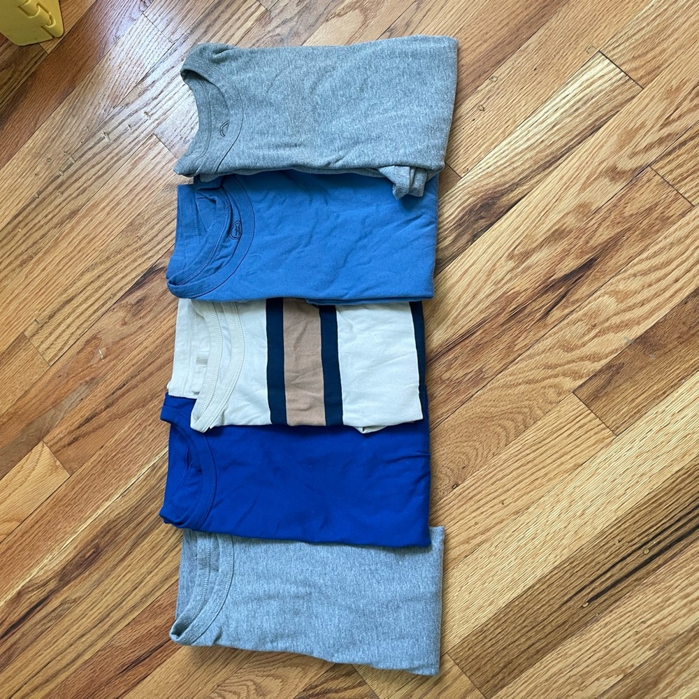 Wonder Nation Kids' Blue and Gray Long-Sleeved Shirt Set